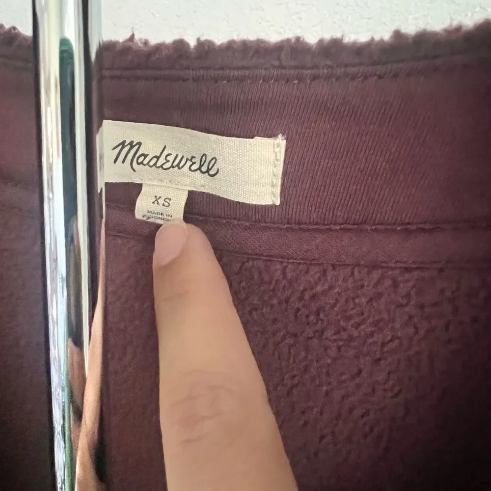 madewell Cozy Brown Button-Up Cardigan